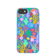 Electric Blue Underwater Blooms iPhone 6/6s/7/8/SE Case