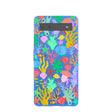 Electric Blue Underwater Blooms Google Pixel 6a Case