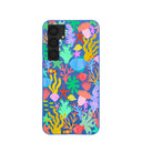 Electric Blue Underwater Blooms Samsung Galaxy S25+(Plus) Case