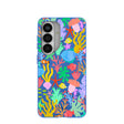 Electric Blue Underwater Blooms Samsung Galaxy S26 Case