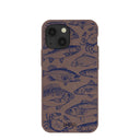 Chocolate Brown Vintage Catch iPhone 13 Mini Case