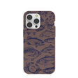 Chocolate Brown Vintage Catch iPhone 14 Pro Max Case