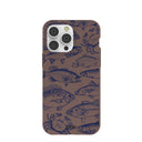 Chocolate Brown Vintage Catch iPhone 14 Pro Max Case