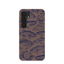 Chocolate Brown Vintage Catch Samsung Galaxy S25 Case