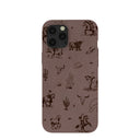 Chocolate Brown Wild Frontier iPhone 12 Pro Max Case