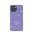 Lavender Wildflower Stitching iPhone 13 Mini Case