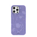 Lavender Wildflower Stitching iPhone 16 Pro Max Case