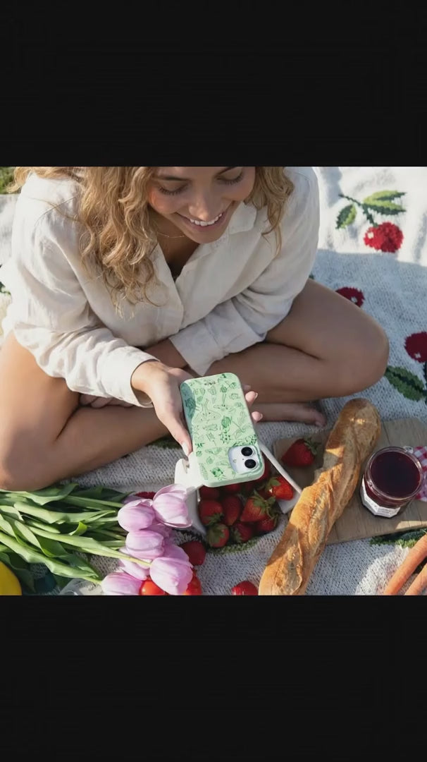 Sage Green Linear Entomology iPhone 15 Case - Product video demonstration