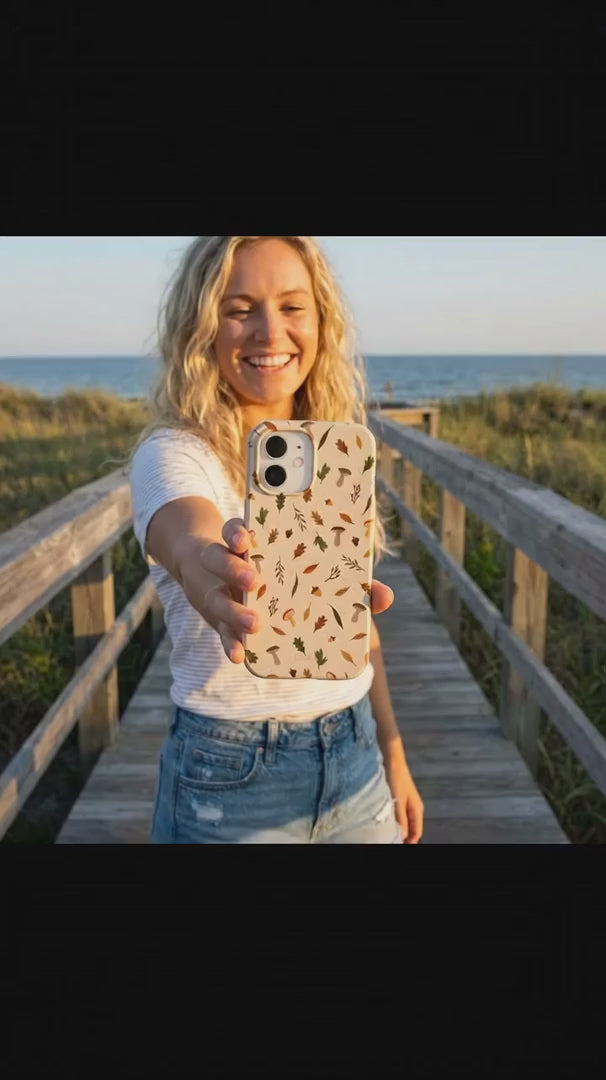 Seashell Woodland Harvest iPhone 16 Case - Product video demonstration