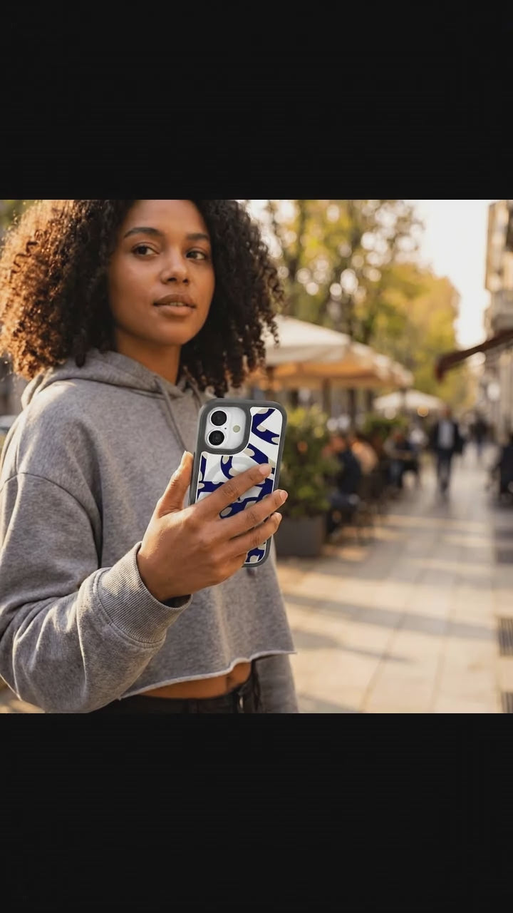 Clear Noodles iPhone 17 Case With Noir Ridge (MagSafe included) - Product video demonstration