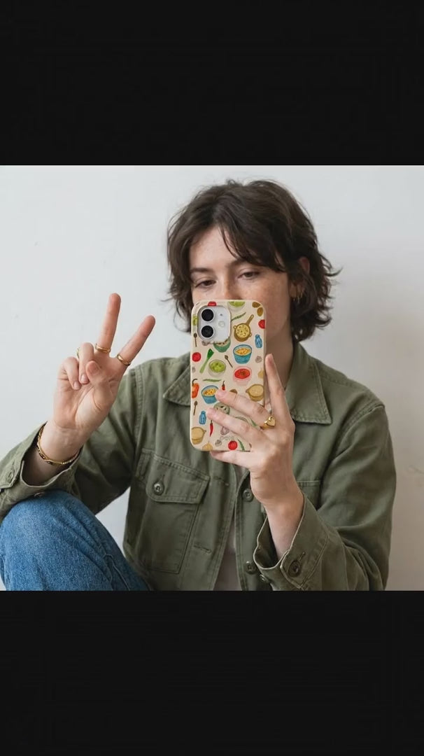 Seashell Cozy Bowls iPhone 15 Case - Product video demonstration