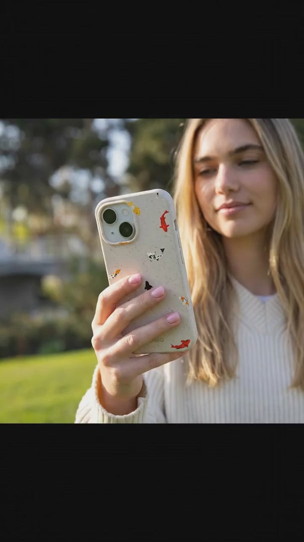 Seashell Lil Koi iPhone 15 Case - Product video demonstration