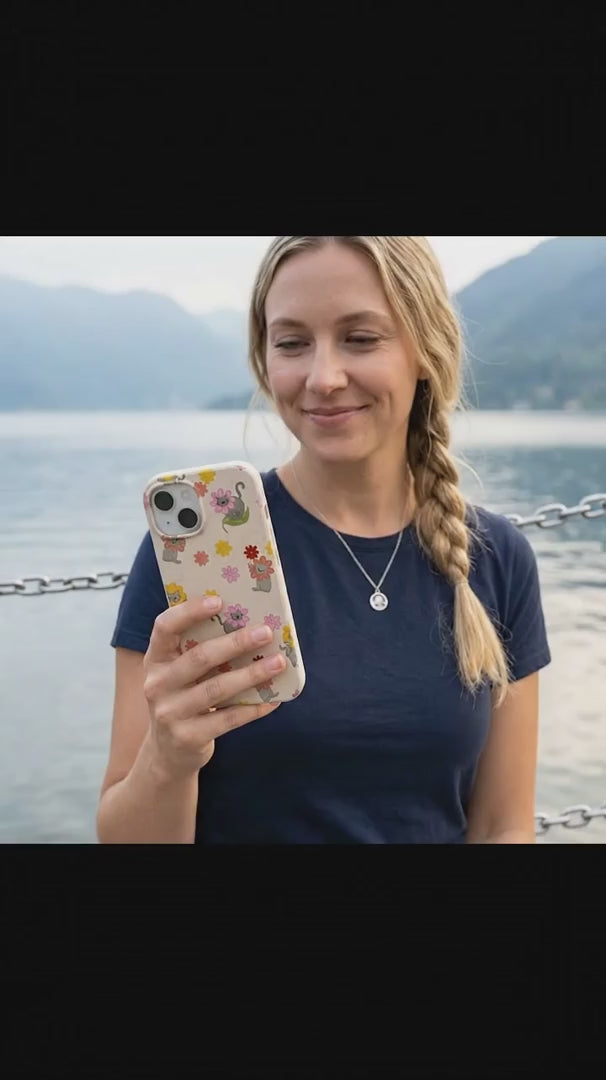 Seashell Flower Cats iPhone 16 Case - Product video demonstration