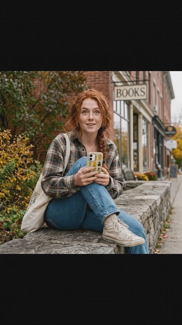 Seashell Mustard Fan iPhone 16 Pro Case - Product video demonstration