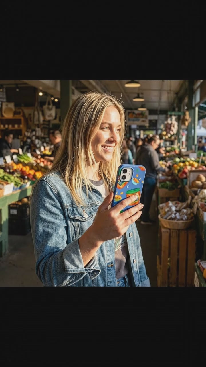 Electric Blue Kimchi Club iPhone 17 Case - Product video demonstration