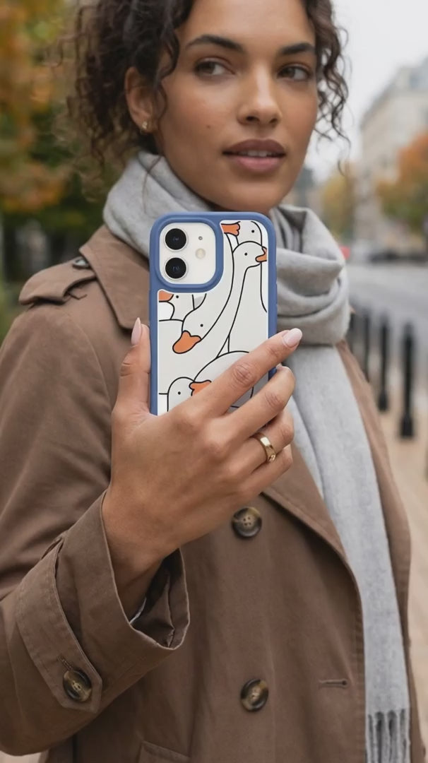 Clear Silly Goose iPhone Air Case With True Blue Ridge (MagSafe included)