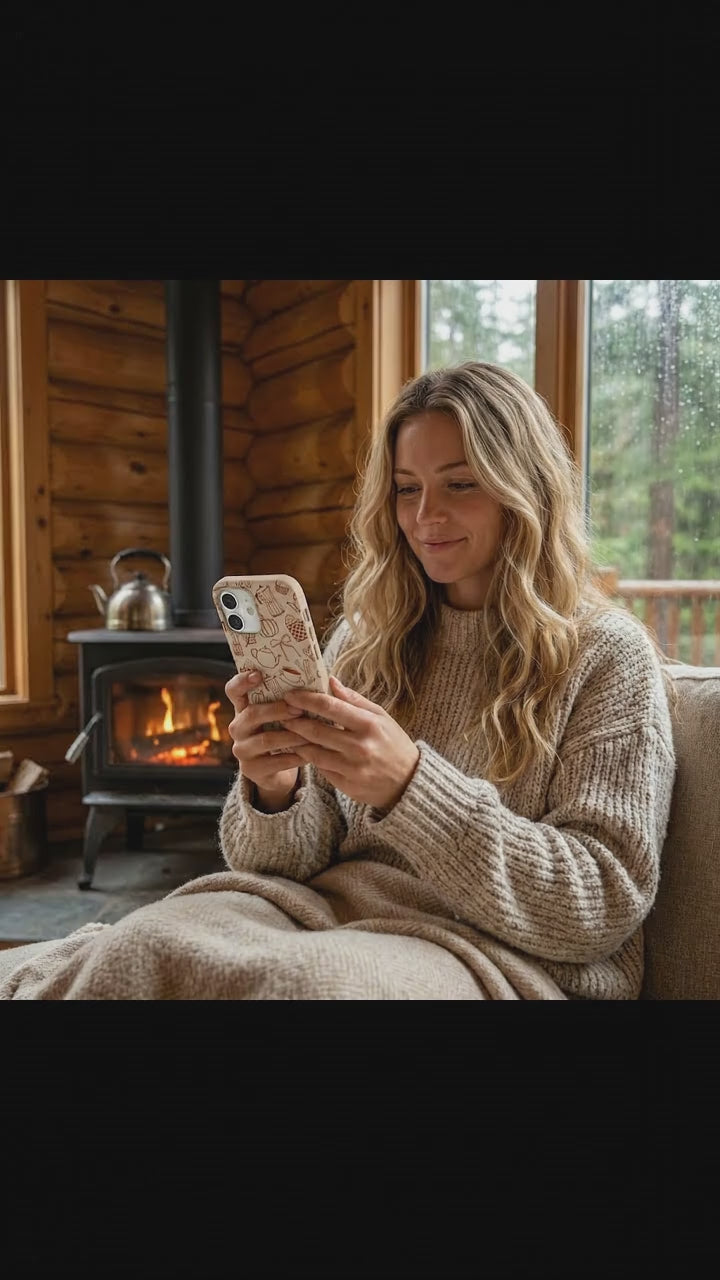 Seashell Pumpkin Spice iPhone 17 Case - Product video demonstration