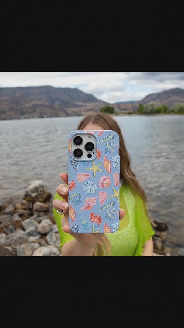Powder Blue Mermaid Finds iPhone 16 Case - Product video demonstration