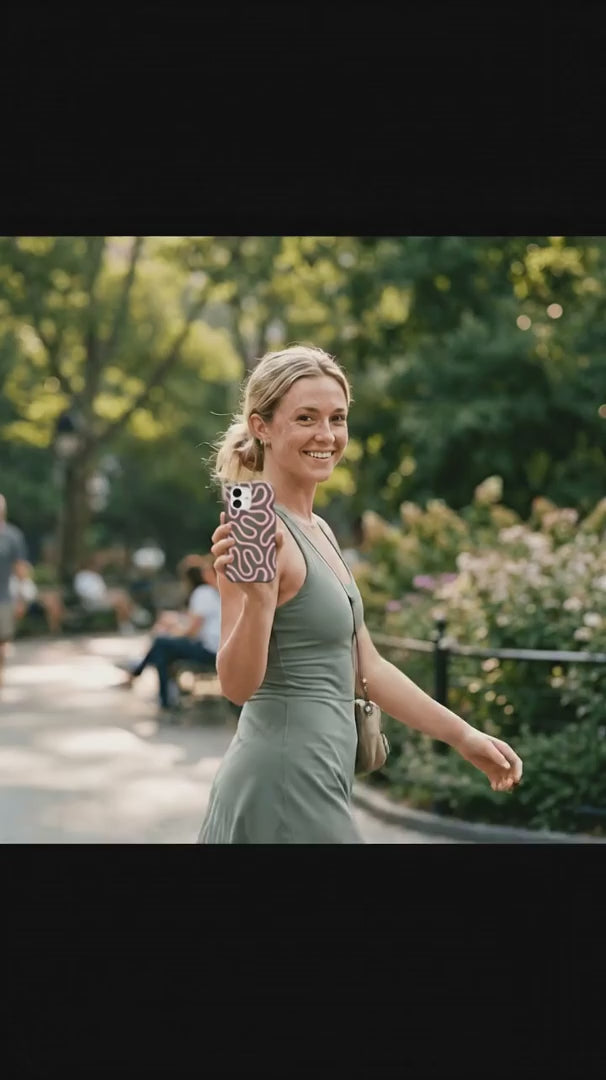 Forest Floor Cotton Curls iPhone 15 Case - Product video demonstration