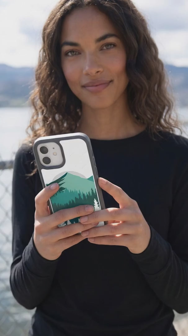 Clear Boreal iPhone 17 Pro Max Case With Noir Ridge (MagSafe included)