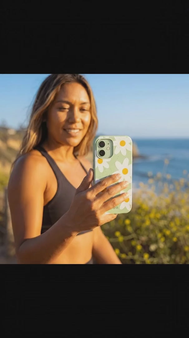 Sage Green Daisy iPhone 15 Pro Case - Product video demonstration