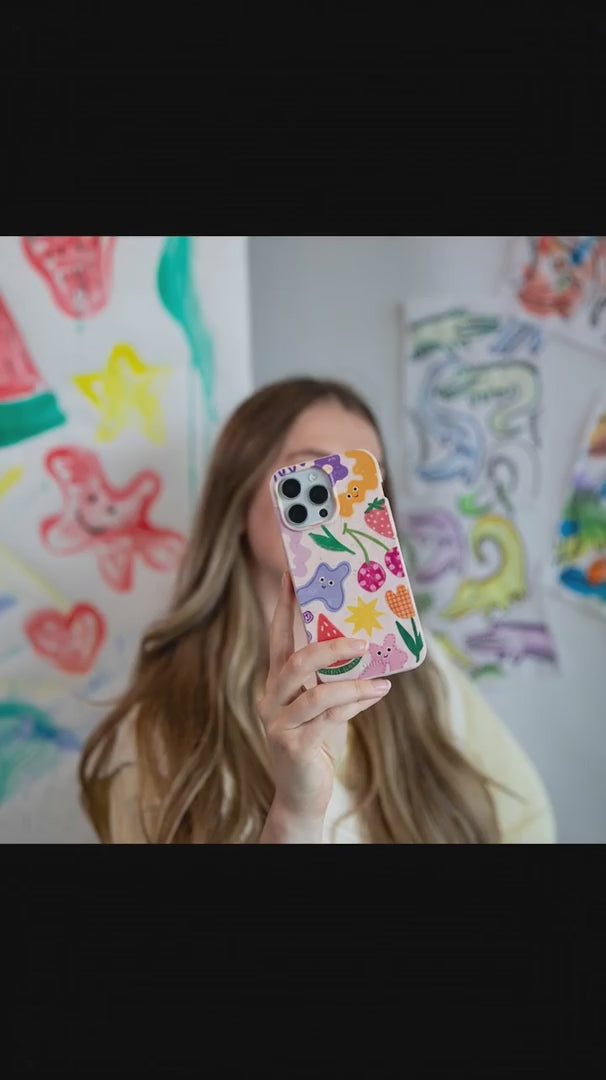 Seashell Whimsy Shapes iPhone 16 Case - Product video demonstration