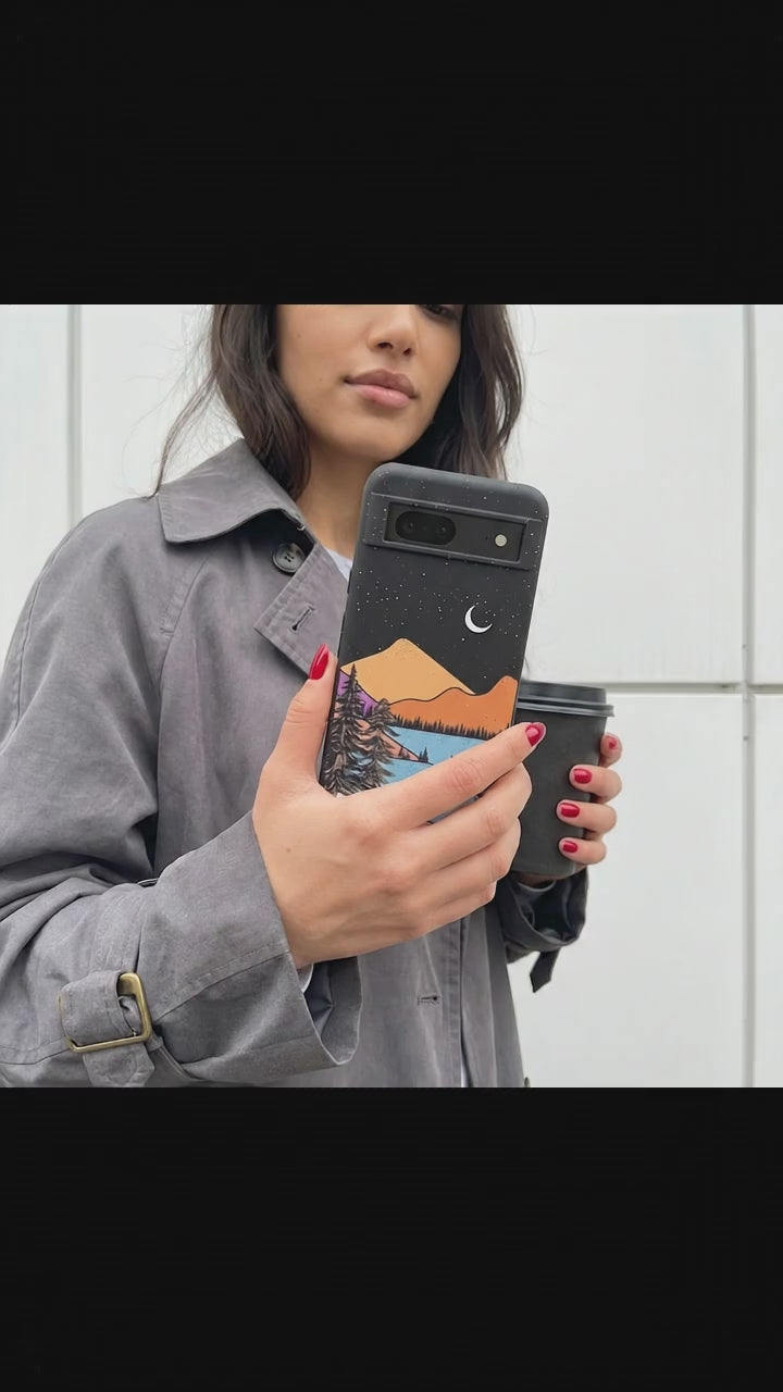 Black Night Trails Google Pixel 8a Case - Product video demonstration