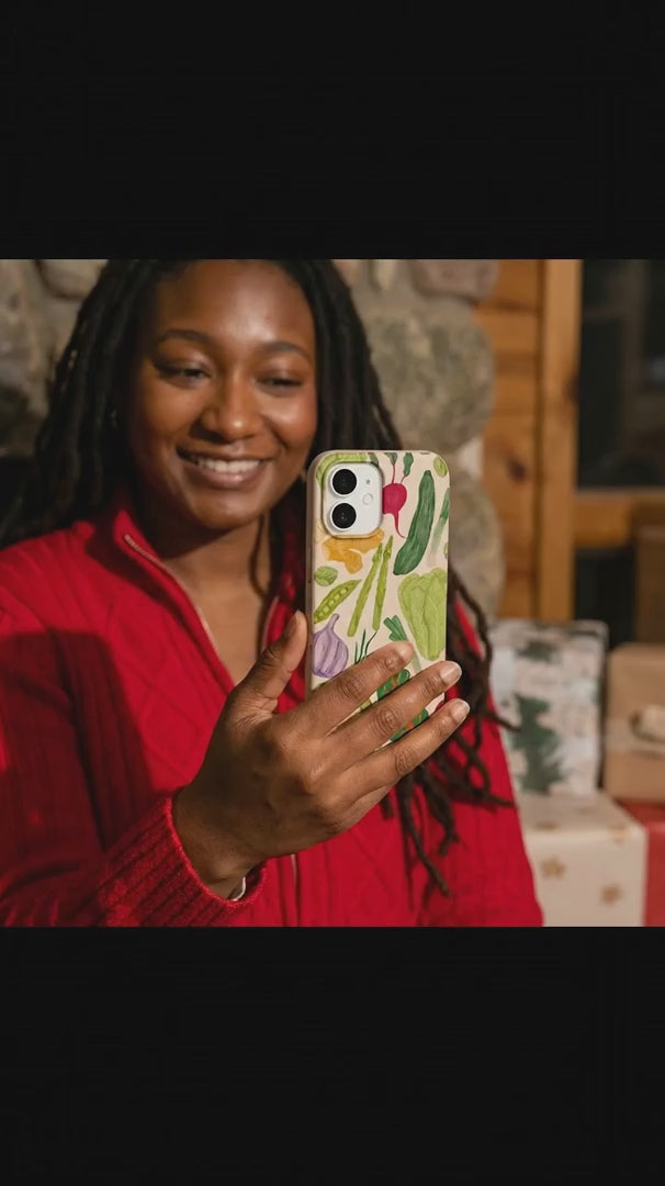 Seashell Veggie Patch iPhone 16 Case - Product video demonstration