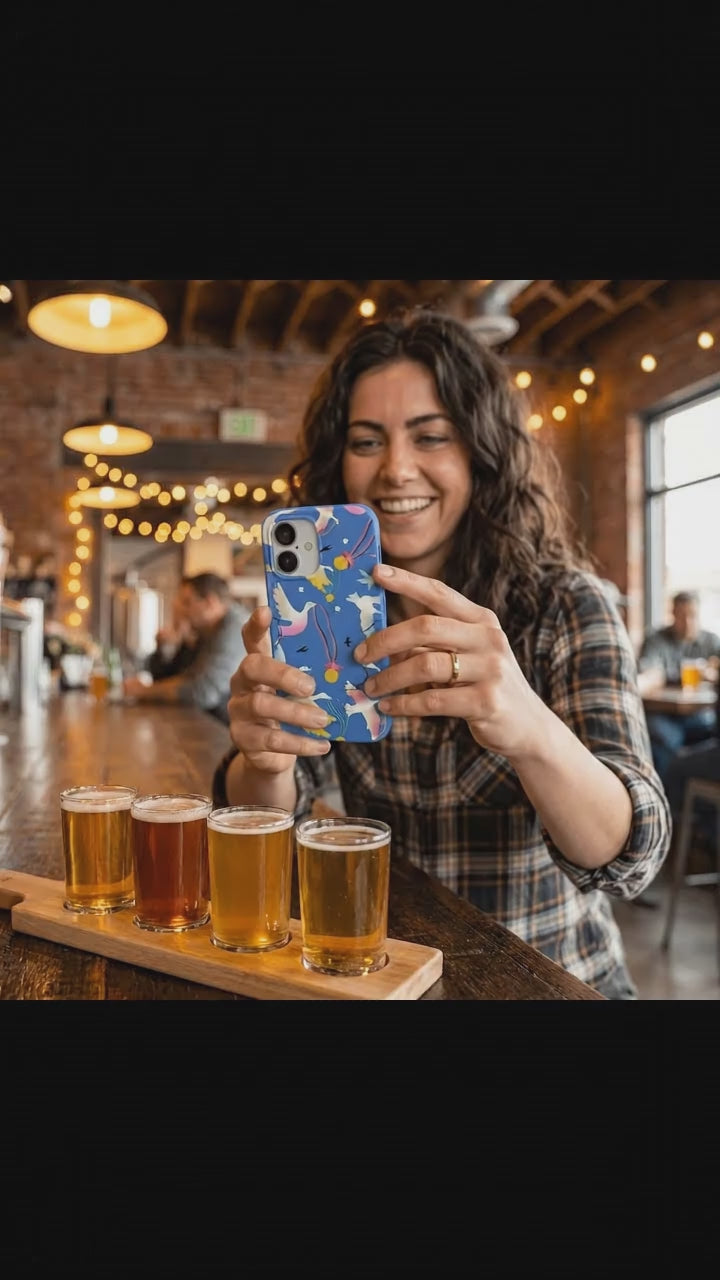 Electric Blue Calm Ascent iPhone 17 Case - Product video demonstration