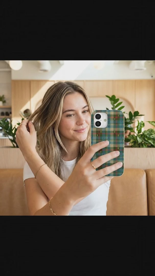 London Fog Plaid Picnic iPhone 16 Pro Max Case - Product video demonstration