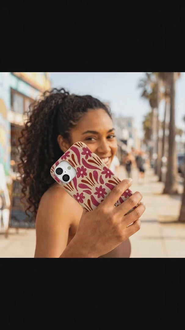 Seashell Flower Stack iPhone 15 Case - Product video demonstration