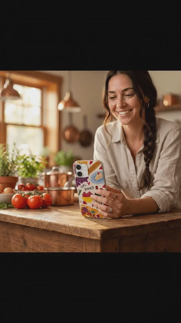 Seashell Girl Dinner iPhone 16 Pro Case - Product video demonstration