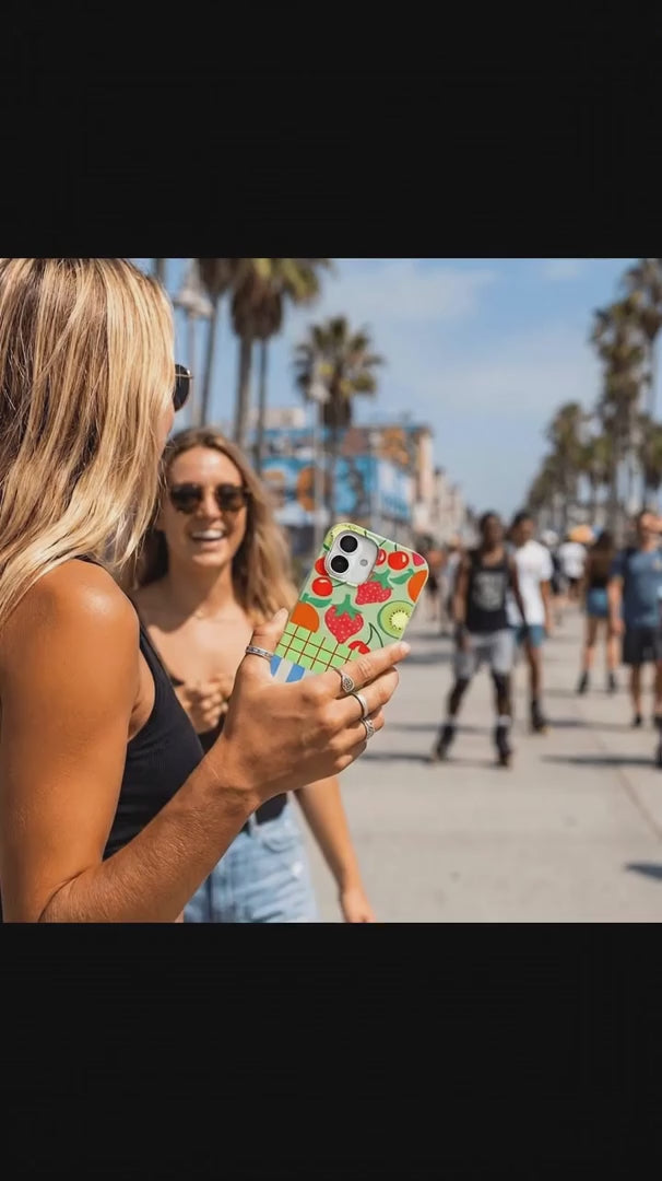 Sage Green Fresh Picnic iPhone 16 Pro Case - Product video demonstration