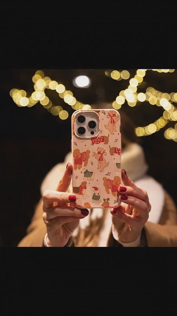 Seashell Jolly Doggos iPhone 16 Pro Max Case - Product video demonstration