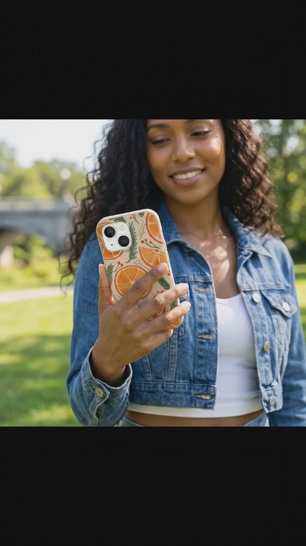 Seashell Citrus Cheer iPhone 15 Pro Case - Product video demonstration