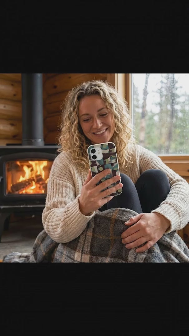 London Fog Mosaic Puzzle iPhone 16 Pro Max Case - Product video demonstration