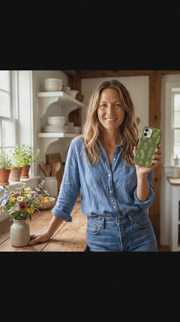 Forest Floor Olive Hour iPhone 15 Case - Product video demonstration