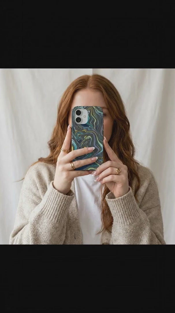 Black Space Waves iPhone 16 Pro Case - Product video demonstration