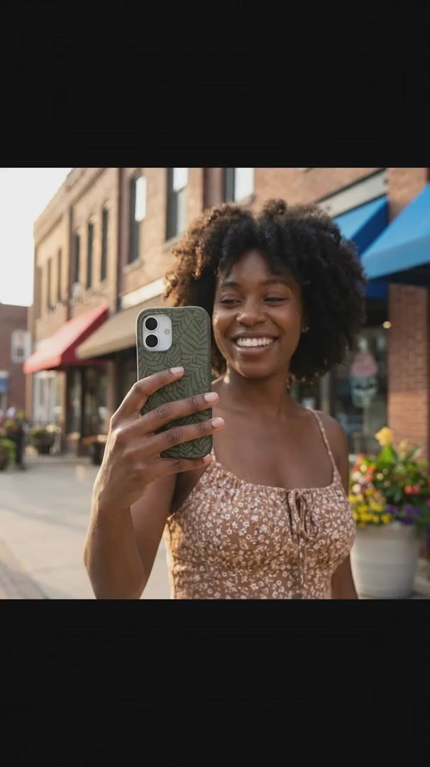 Black Fern Dreams iPhone 15 Case - Product video demonstration