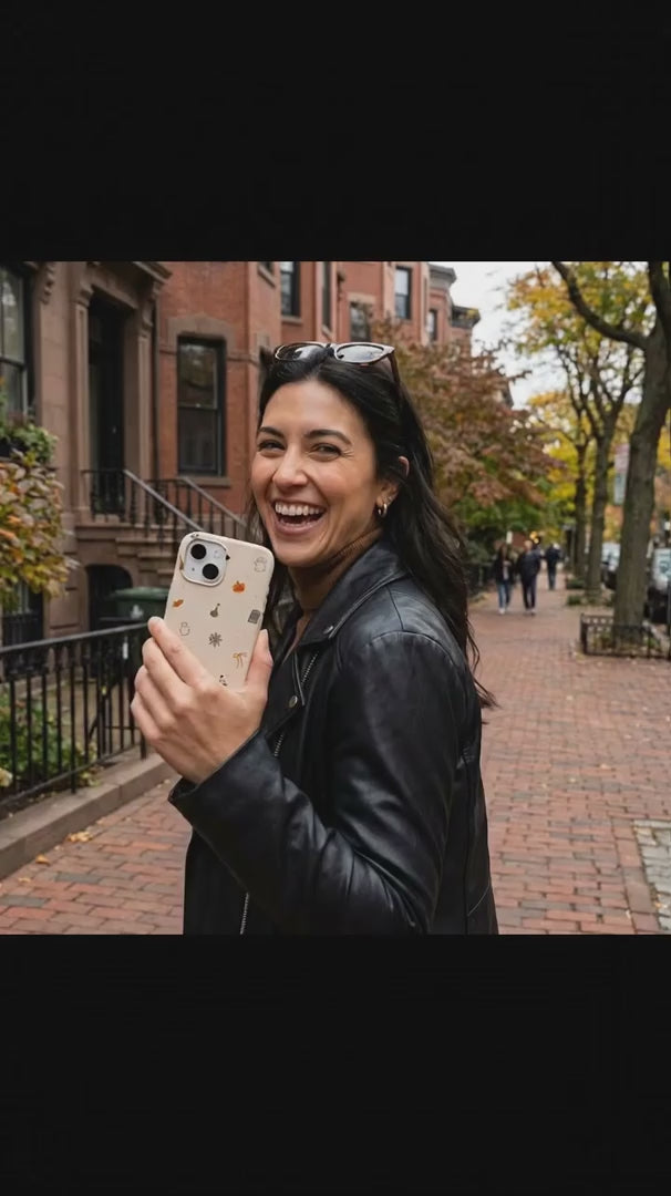 Seashell Mini Halloween iPhone 15 Case - Product video demonstration