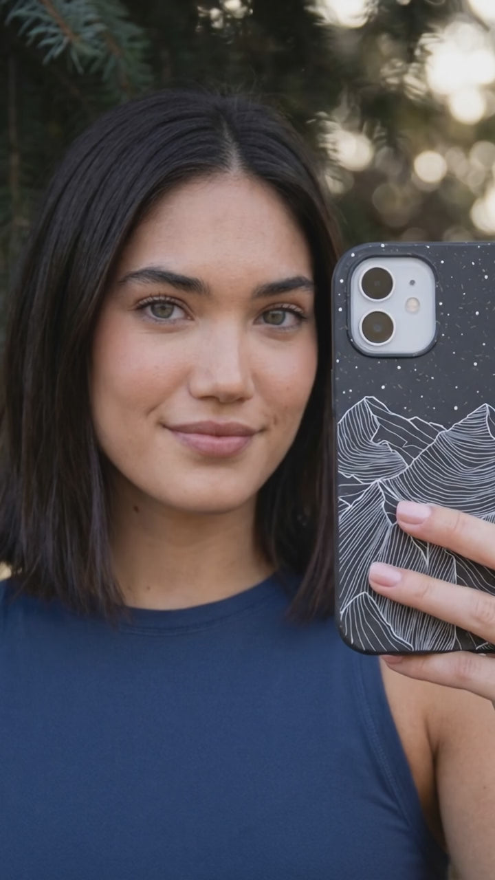 Black Night Panorama iPhone 17 Case - Product video demonstration