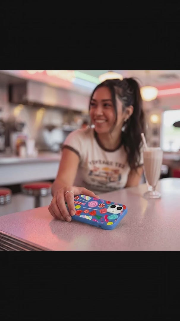 Electric Blue Candy Shop iPhone XR Case - Product video demonstration