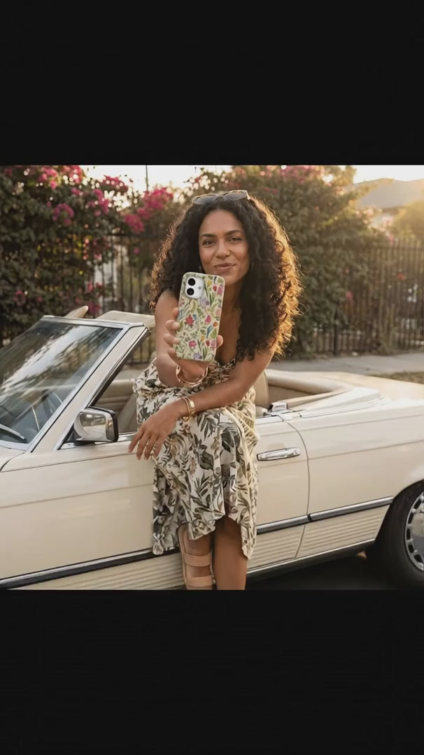 Seashell Bee Meadow iPhone 17 Pro Case - Product video demonstration