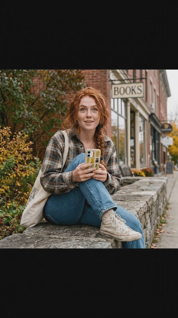 Seashell Mustard Fan iPhone 17 Case - Product video demonstration