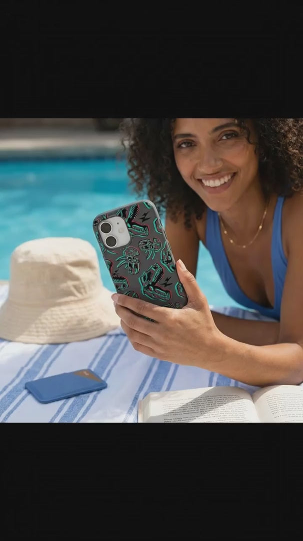 Black Fossilized iPhone 16 Case - Product video demonstration