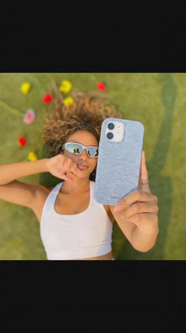 Powder Blue Ebb and Flow iPhone Air Case