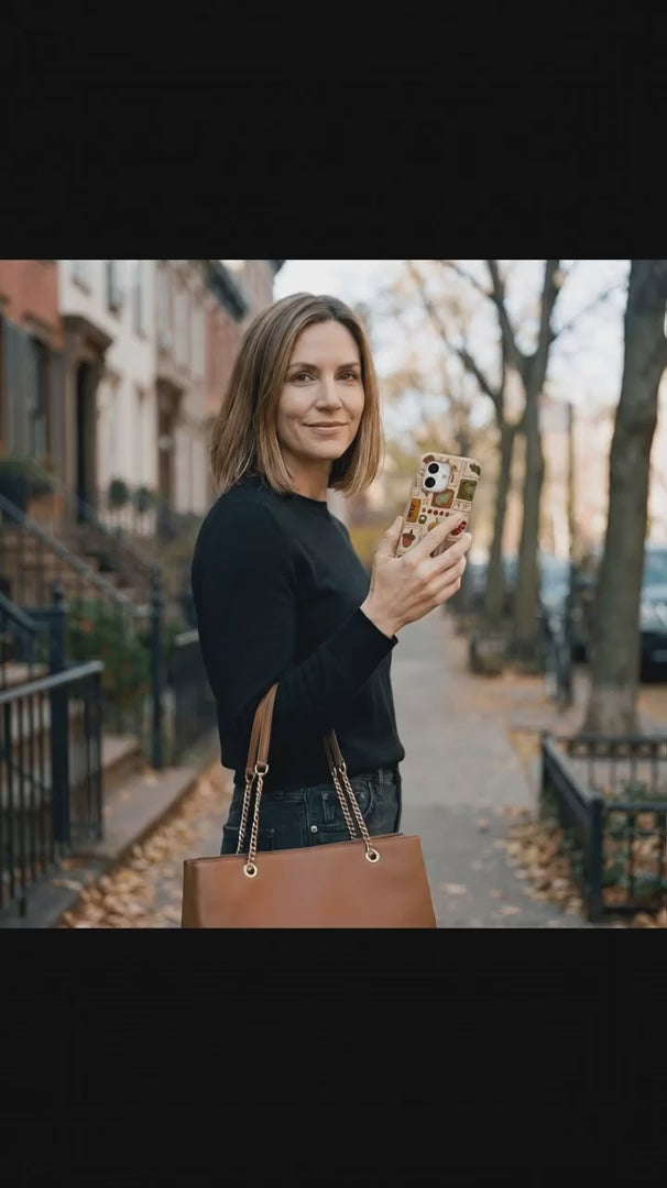 Seashell Autumn Patch iPhone 15 Pro Case - Product video demonstration