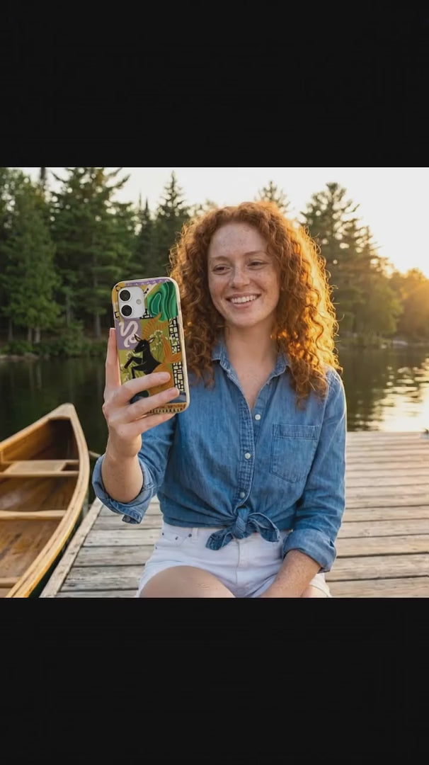 Seashell Capricorn Sea Goat iPhone 17 Pro Case - Product video demonstration