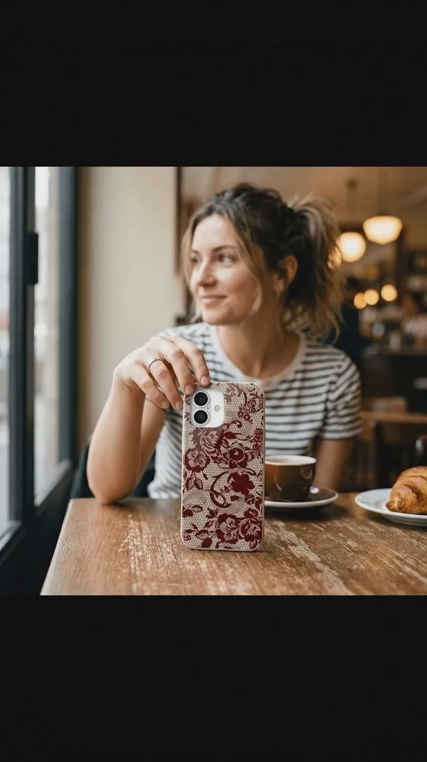 London Fog Crimson Veil iPhone 15 Pro Case - Product video demonstration