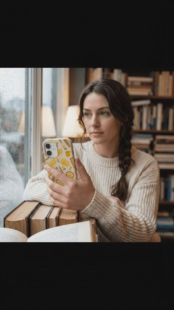 Seashell Toast Garden iPhone 15 Case - Product video demonstration